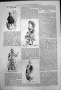 Antique Print Captious Critic Cattarina E Rosenthal Miss Kate Santley 1875 19th