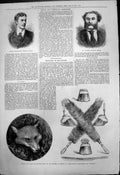Antique Old Print Arthur Molesworth Golfer Dr Vellere Dramatic Author 1875 19th