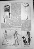 Antique Print Captious Critic Dramatic Contrast Before After Treasury 1875 19th