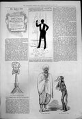 Antique Old Print Captious Critic New Guide America Salthello Iago Moses 1875