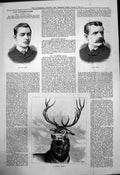 Old J Milroy Cowie Ser Royal Stag Faulkner Leigh Tenor Vocalist 1883 Victorian