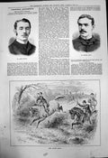 Old Print Alfred Newsome Herbert Waring Rising Race Sturgess Horses 1883 19th