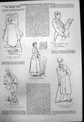 Old Print Captious Critic Ash Wednesday Actors Holiday Gaiety Closed 1884 19th