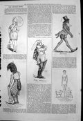 Old Print Captious Critic Robinson Crusoe Will Atkins Friday Extras 1877 19th