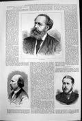 Original Old Antique Print Victor Masse Dr Mosenthal T S Dawson 1877 Victorian