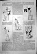 Original Old Antique Print Captious Critic True To Core Burgess Moore 1877 19th