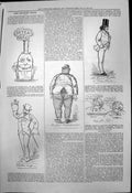 Antique Old Print Captious Critic Streets London After Dark Captain Cuff 1877
