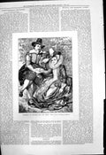 Antique Old Print Portrait Rubens And His First Wife Painting By Himself 1877