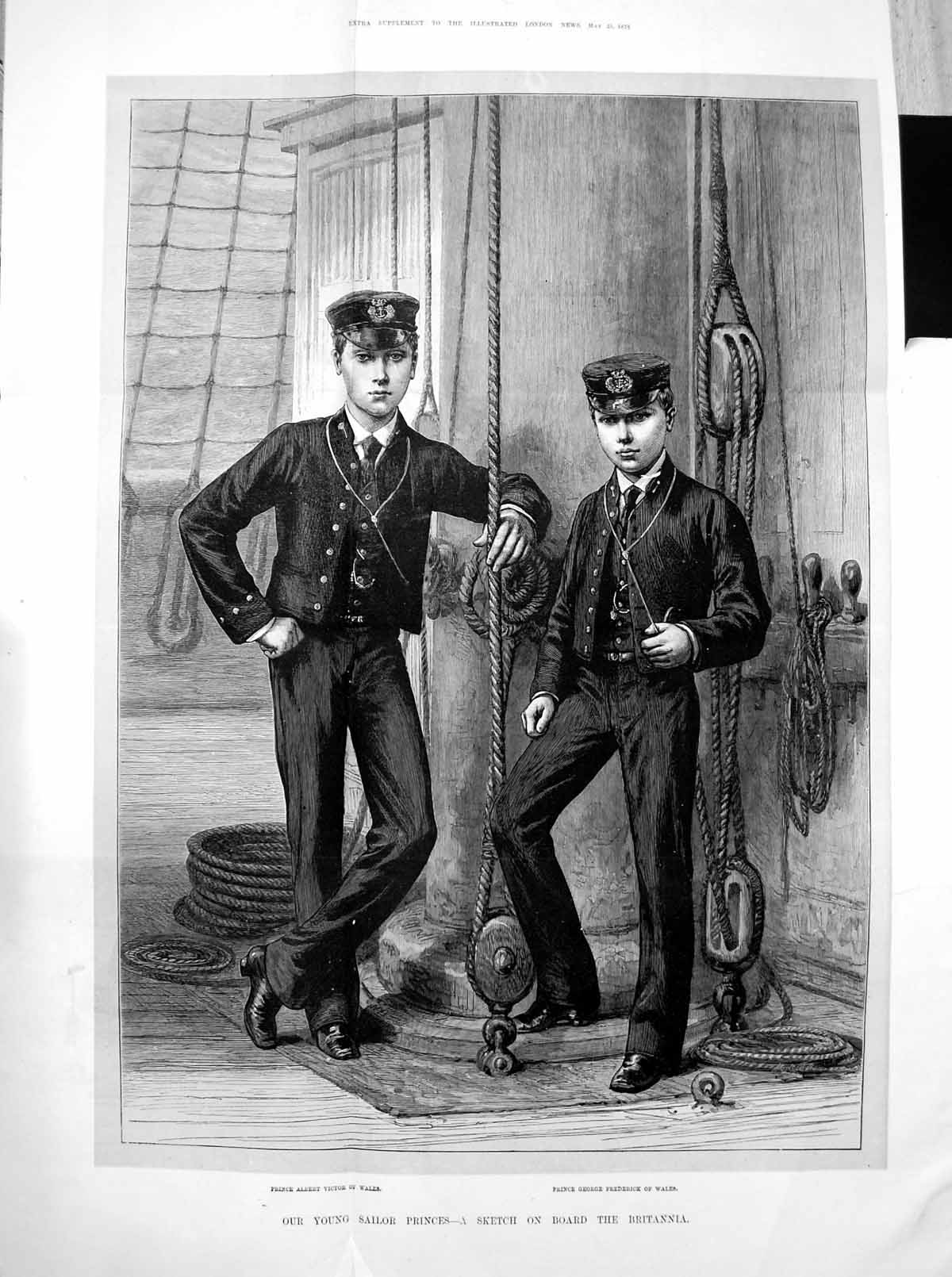 Old Prince Albert Victor Prince George Frederick Wales Britannia 1878 Victorian