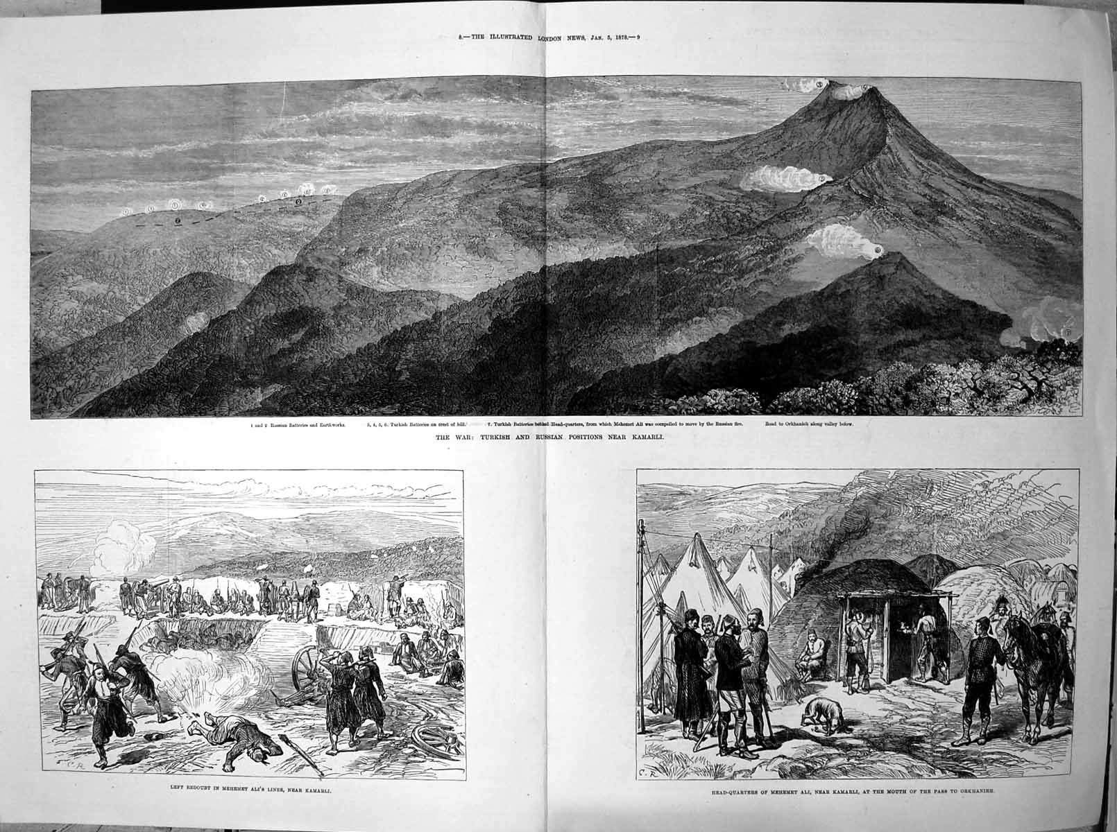 Old Turkish Russian Positions Kamarli Left Redoubt Mehemet Ali Lines