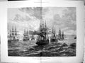 Old British Fleet Steaming Up Dardanelles Swiftsure Hotspur Ruby 1878 Victorian