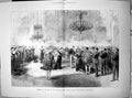 Antique Print Investiture King Italy Order Garter Quirinal Palace Rome 1878