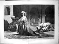 Antique Old Print Prayer In A Turkish Mosque Drawing Benjamin Constant 1878