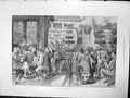 Antique Print Garden Party China Ladies Fashions Satin Coat Dress Lace 1901