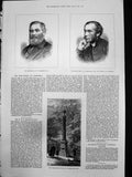 Old New Drinking Fountain Portman Square Rev Maclagan Lichfield 1878 Victorian