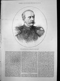 Old Antique Print Count Schouvaloff Russian Ambassador Great Britain 1878 19th