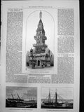 Old Canadian Trophy Paris Exhibition Wreck Assyrian Vesatri Yacht 187 Victorian