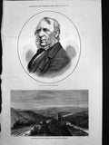 Old Print George Cruickshank Kaffir War King Williams Town Aqueduct 1878 19th