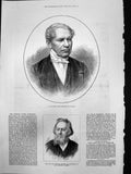 Old M Dufaure Prime Minister France Mr Wornum Keeper Nat Gallery 1878 Victorian
