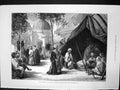 Old Print Paris Exhibition Camp Moors Algerine Arabs Trocadero Park 1878 19th