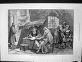 Antique Old Print Entrance Mosque Constantinople Dictating Love Letter 1878