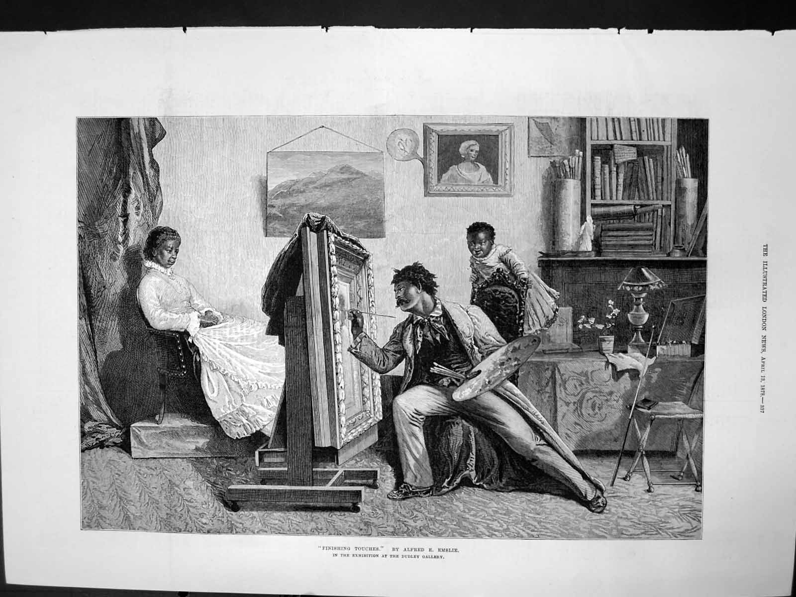 Old Finishing Touches Alfred Emslie Dudley Gallery Artist Dark Lady