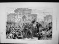 Old Antique Print Reception Osman Pasha Seraskierate Constantinople 1878 19th