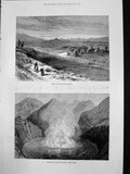 Old Print Bin Bir Tepe Near Sardis Boiling Lake Dominica West Indies 1878 19th