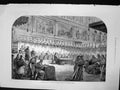Antique Old Print Election Pope Conclave Cardinals Voting Sistine Chapel 1878