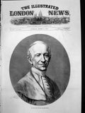 Original Old Antique Print Portrait New Pope Leo X111 Joachin Pecci 1878