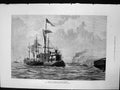 Original Old Antique Print Arrival Gravesend Cleopatras Needle Tug Anglia 1878