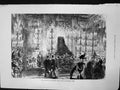 Old Antique Print Late King Victor Emmanuel Lying State Quirnal Rome 1878 19th
