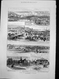Old War Plevna Surrender Osman Pasha Emperor Russia H Q Poradim 1878 Victorian