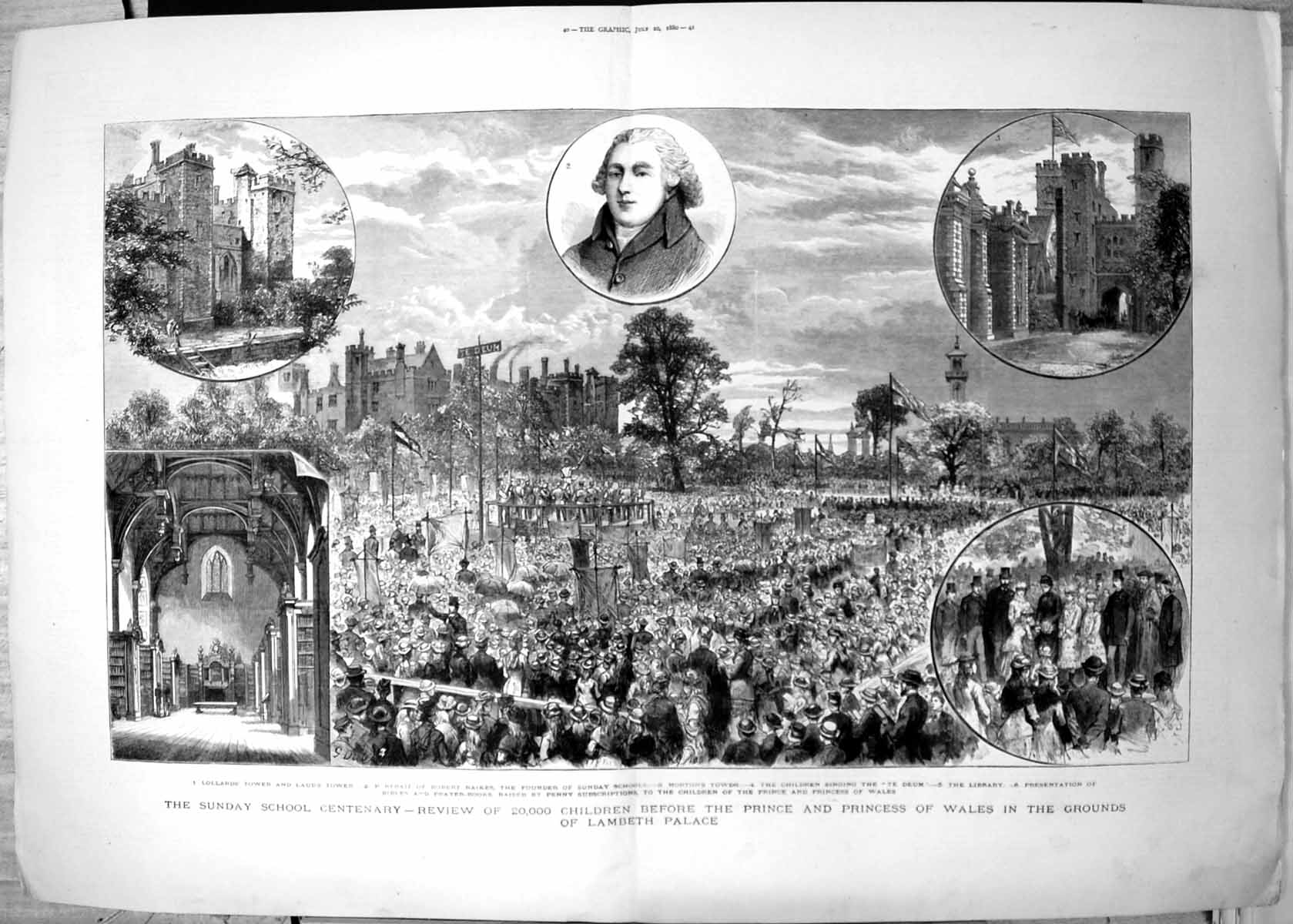 Old Sunday School Centenary Review 20000 Children Lambeth Palace 188