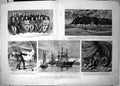 Antique Print Greely Arctic Relief Expedition Launch Bear Newfoundland 1884