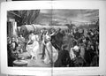 Antique Old Print Ball On Board Battleship Arthur Hopkins Dancing Music 1894
