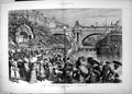 Old Antique Print Thames Embankment As It Might Be Suggestive Sketch 1881 19th