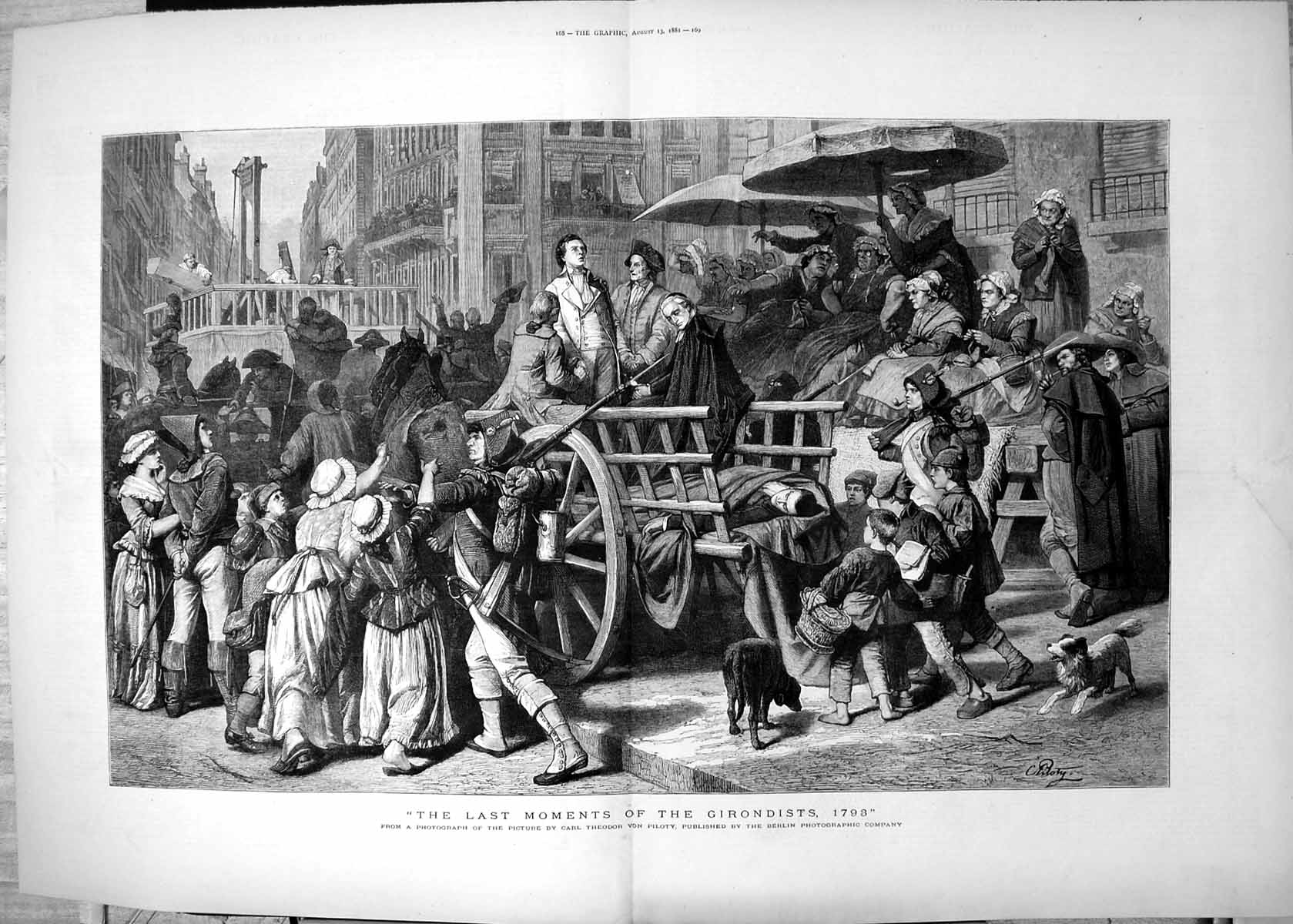 Old Last Moments Girondists 1793 Photograph Picture C Von Piloty 1881 18th