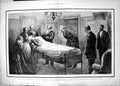 Old Late President Garfield Scene Bedside After Death Longbranch 1881 Victorian