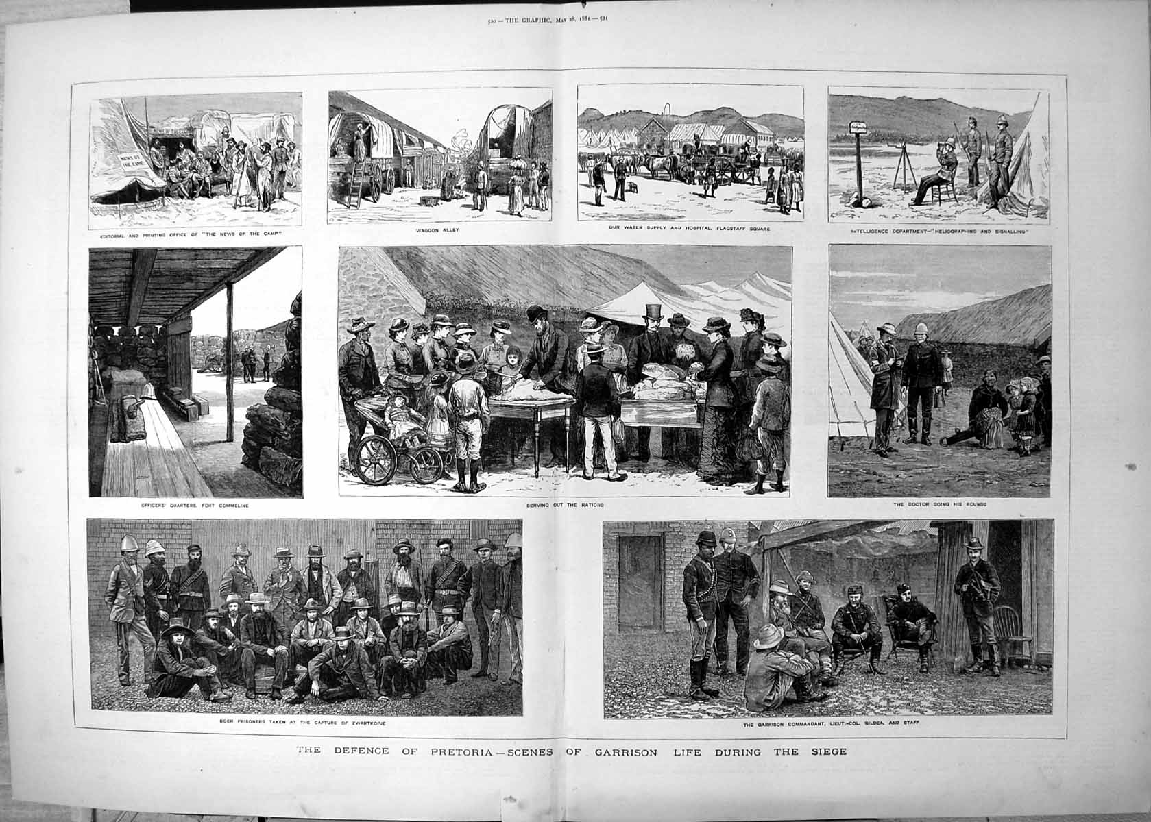 Old Defence Pretoria Garrison Life During Siege Rations Prisoners 188 Victorian
