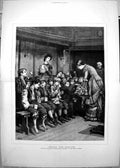 Old Antique Print Waifs Strays Joseph Clark Bread Milk Poor Children 1883 19th