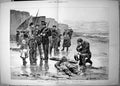 Antique Old Print Washed Ashore Scene French Coast C Reinhart Body Man 1883