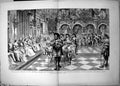 Old Print Silver Wedding Prince Princess Germany Artists Procession 1883 19th