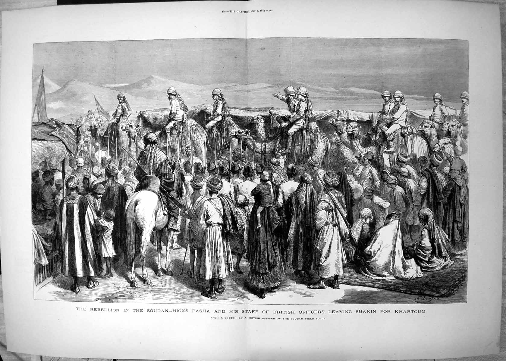 Old Rebellion Soudan Hicks Pasha British Officers Suakin Khartoum 188 Victorian