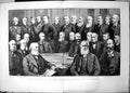 Antique Print Annual Meeting Iron Steel Institute Manchester Officers 1887 19th