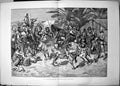 Antique Old Print Soudanese Marriage Dance Charles Fripp Natives Drums 1887
