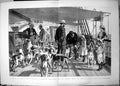 Old Pack Foxhounds Ship Passing Red Sea Way India Morning Exercise 18 19th