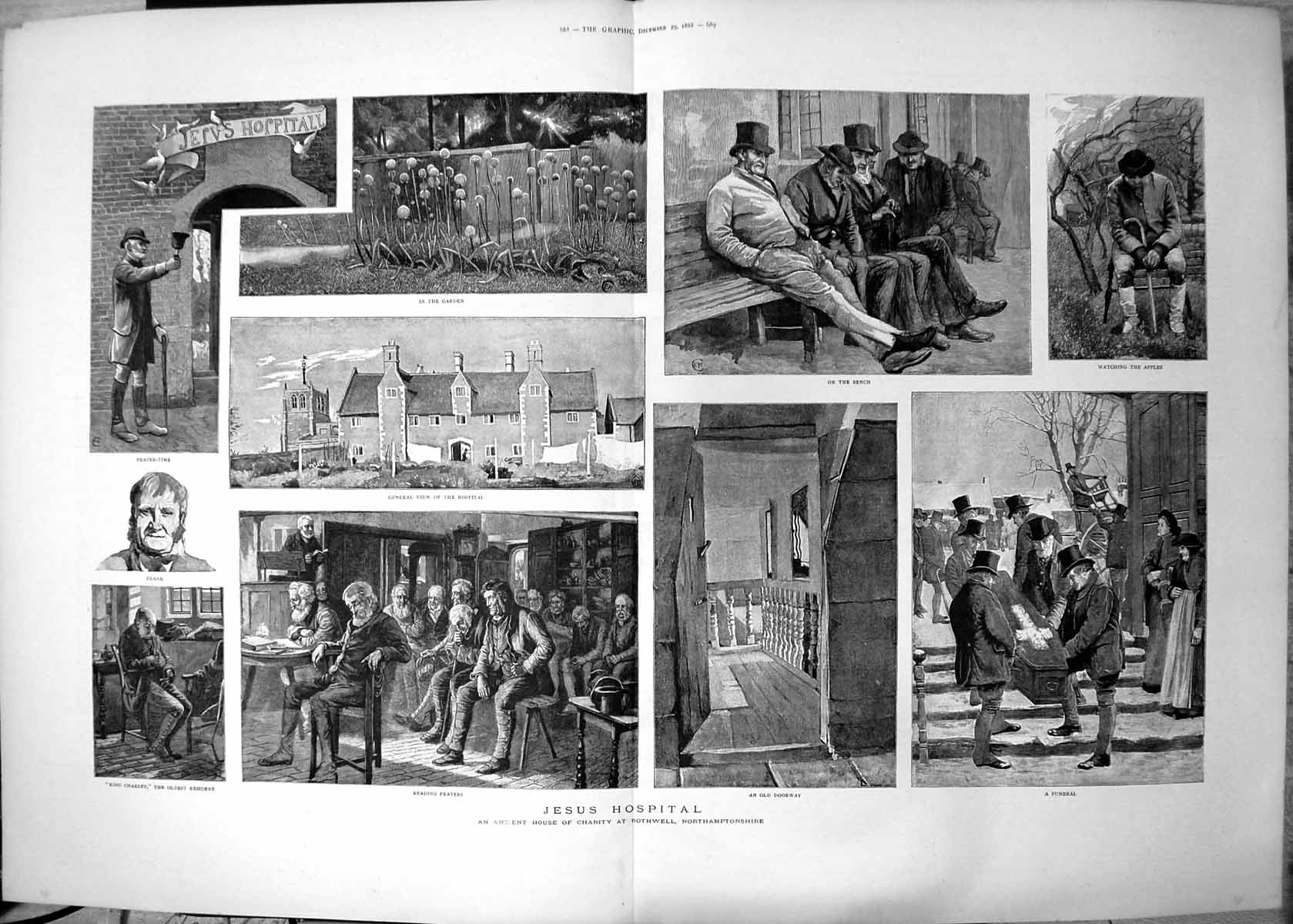 Old Jesus Hospital Ancient House Charity Northamptonshire Funeral 188 Victorian
