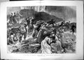 Old Print Visitors Mount Vesuvius Unexpected Eruption William Small 1891 19th