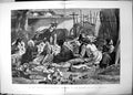Old Antique Print Sunny South Packing Oranges Market Place Seville 1891 19th